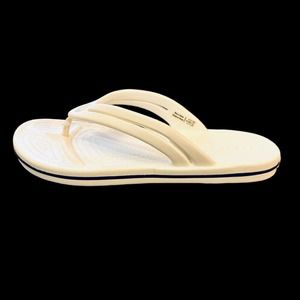 Crocs Unisex White Sandals Crocband Flip Flops Waterproof Slippers Women Size 8